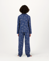 Boys Long Pyjamas Set Tropical Leopard on Navy