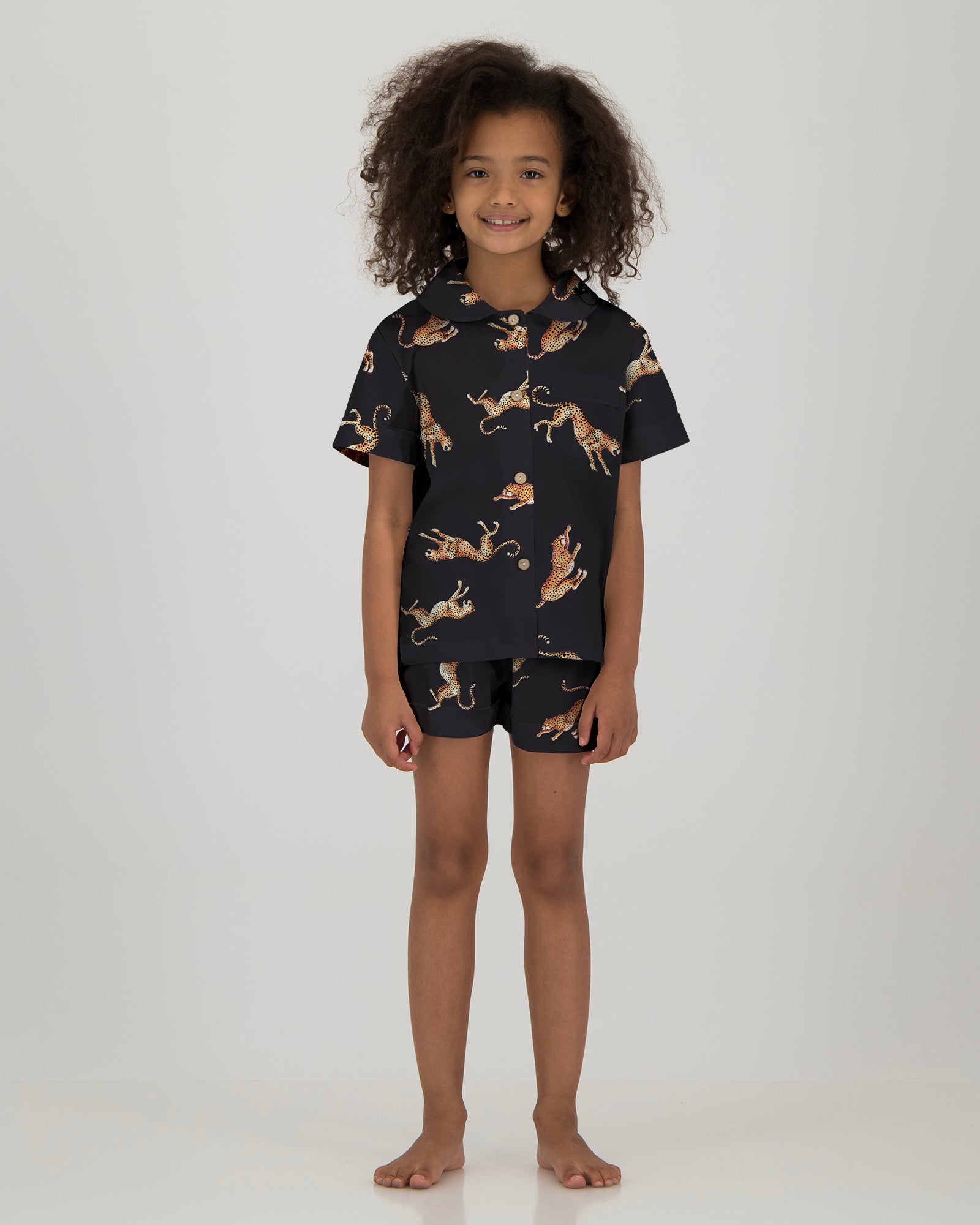 Girls' Short Pyjamas Set - Jumping Cheetah | Bold & Adventurous ...