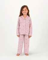 Girls long Pyjamas Set  Proteas on Pink