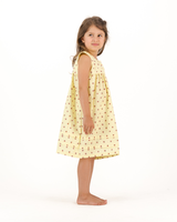 Girls Short Sleeve Nighty Lady Bugs on Yellow