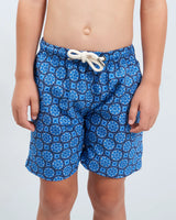 Boys Swim Shorts Indigo Floral