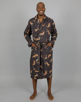 Mens Woven Gown Jumping Cheetah