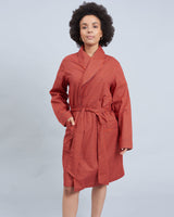 Womens Woven Gown Poppy Circles Red