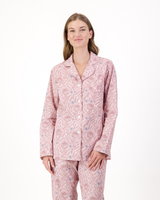Womens Long Pyjamas Set Proteas on Pink