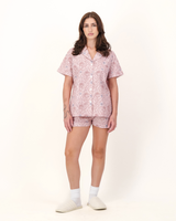 Womens Short Pyjamas Set  Proteas on Pink