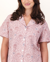 Womens Short Pyjamas Set  Proteas on Pink