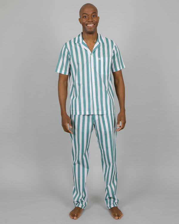 Mens Short Shirt & Pants Pyjamas Set Cape Cod