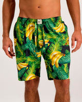 Mens Lounge Shorts Banana on Leaves