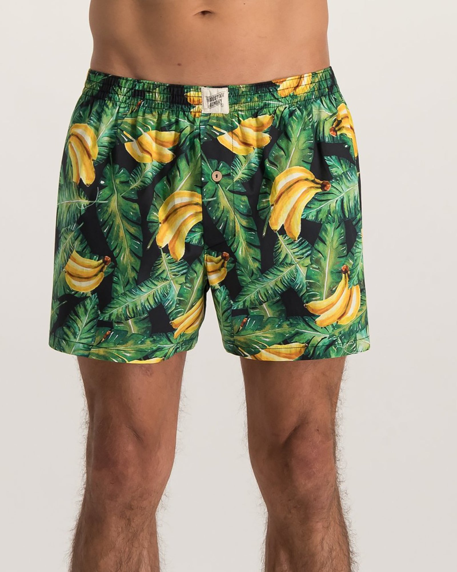 Mens Boxer Shorts Banana on Leaves – Woodstock Laundry | Kuwait