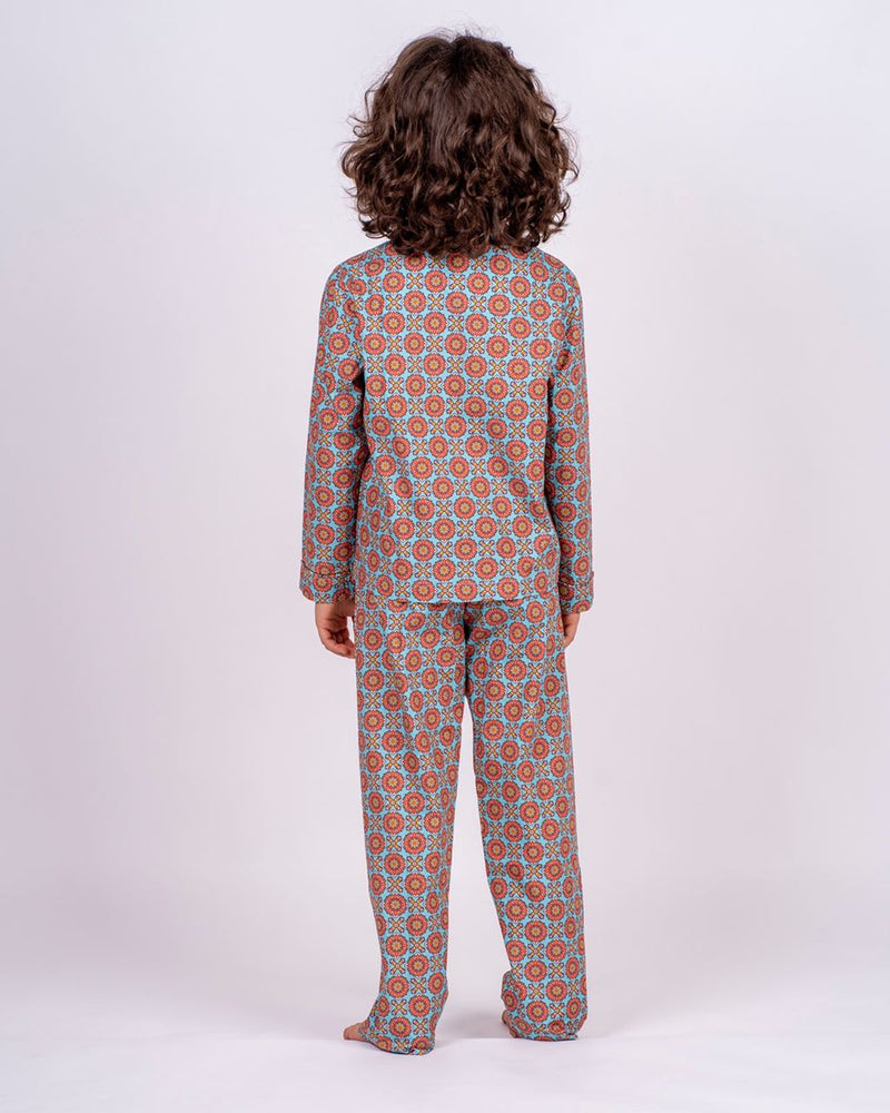 Boys Long Pyjamas Set Funky Disco